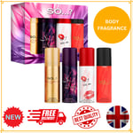 So…? Iconic Womens Mini Galore Body Mist Spray Fragrance Gift Set of 4 