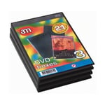AM 60285 DVD Box 2-In-1, black 3-pack