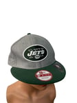 New Era Men s new York Jets Bind Back Snapback Hat/Cap Gray/Green Medium-Large