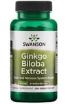 Swanson - Ginkgo Biloba Extract, 120mg - 100 vcaps