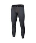 Under Armour ColdGear Stretch Waist Grey Mens Compression Leggings 1265649 090 - Size Small
