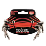 Guitar Patch Cable Ernie Ball Flat Ribbon, RED X3 Pack P06401