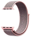 Tiera Apple Watch nylonarmband grå/rosa