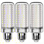 26W LED-lampor, 200W motsvarande, 3000Lm, 6000K Kallt vitt, E27, 3-pack