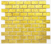 mosaik ws foil brick cryst uni gold struct 4mm 2,3x4,8
