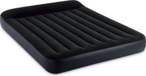 Intex Queen Standard Pillow Rest Air Mattress Bed With Electric Pump 64150GB