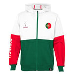 Official Fifa World Cup 2022 Side Panel Hoodie, Kids, Portugal, Age 7 Red/Grey