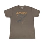 Gretsch Lightning Bolt T-Shirt Brown S