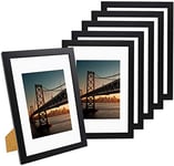 INTVN A4 Photo Frame - Photo Frame, Digital Picture Frame A4 Picture Frame Black (2cm deep) -Photo Box Design with Stylish Double Mount 21 * 29.7CM
