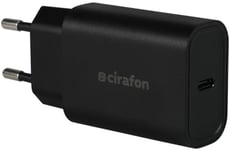 Cirafon Wall Charger 30w Pd3.0 Usb C Black#ipad Svart