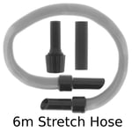 6m Extra Long Extension Pipe Hose for Karcher vacuum Cleaner Hoover & Adaptors