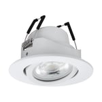 EGLO - Saliceto-Z Infälld Spotlight - Vit Ø8.8 cm - RGB + Tunable White - Zigbee & Bluetooth