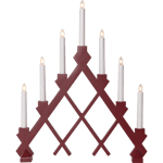 Star Trading - Rut - Adventsljusstake - Röd
