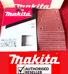 20xMakita 114mmX101-1/4" Palm Sander Sanding Sheets For DBO480z DBO481Z-40Grit