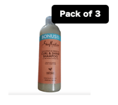 3X Shea Moisture Coconut & Hibiscus Curl & Shine Shampoo 19fl oz 586ml 50% Free