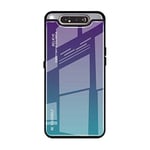Hülle® Gradient Color Anti-Scratches Glass Case for Samsung Galaxy A80/Samsung Galaxy A90 (3)