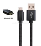 For PS4 Remote Controller Pad 3M Long Micro USB Cable Fabric Charger Strong