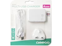 Laddare Omega 4X Usb-A 2.4 A (Omcusb4u)