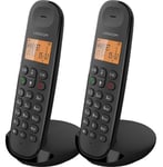 Téléphone fixe sans fil Logicom Dect Duo Iloa 250 Noir