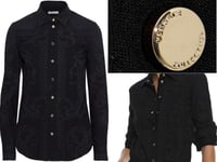 Versace Collection Men Iconic Cult Printed Denim Shirt Long Sleeved 41 XL