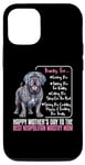 Coque pour iPhone 12/12 Pro Happy Mother's Day To The Best Napolitan Mastiff Mom