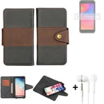wallet case for Ulefone Power Armor X11 Pro + earphones bookstyle cover pouch
