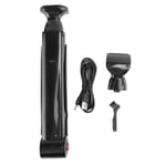 3X(Long Handle Men Back Hair Shaver USB Rechargeable Big Blade Trimmer 2 in8287