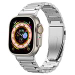 Apple Watch Series 4-6 40mm Snyggt armband i titan, Silver