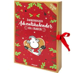 Sheepworld 51182 Calendrier de l'Avent pour femme avec 12 paires de chaussettes pressées individuellement en 24 paquets, taille 36-40 | Cadeau amusant, cadeau de Noël