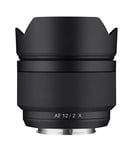 Samyang AF 12mm f/2.0 Auto Focus APS-C Compact Ultra Wide Angle Lens for Fujifilm X (SYIO12AF-FX),Black