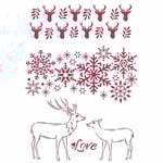 Stamperia Schablon - Winter Tales Love 21x30 cm