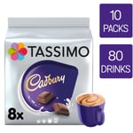 Tassimo Hot Chocolate Pods Cadbury T Discs 10 Packs (80 Drinks)