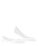 FALKE Women's Invisible Step Medium Cut W IN Cotton No-Show Plain 1 Pair Liner Socks, White (White 2000) new - eco-friendly, 4-5