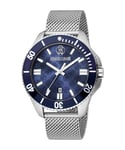 Roberto Cavalli RC5G013M0055 Mens Quartz Stainless Steel Dark Blue 44 mm Watch - One Size