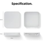 elago Coque Silicone Compatible avec Apple Mac Mini M2 Pro 2023 Blanc Translucide