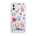elago BT21 Hybrid Clear Case Compatible with iPhone 12 mini, Compatible with MagSafe Charger [Official Merchandise] (7 FLAVORS)