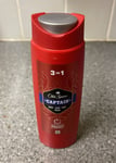 Old Spice Captain 3 in 1 Body, Hair & Face Wash Brand lasts long New Free UK P&P