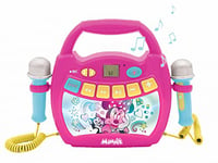 Lexibook, Disney Minnie, Portable karaoke digital player for kids, Microphones, Light effects, Bluetooth®, Record and voice changer functions, Pink, MP320MNZ