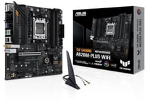 Asus TUF GAMING A620M-PLUS (WI-FI), AMD AM5, MicroATX, 4xDDR5, PCI Express, 2xM.2 + SATA3 RAID, HDMI/2xDP, USB-C, 2.5GbE LAN, WiFi 6, Bluetooth 5.3, Aura Sync RGB