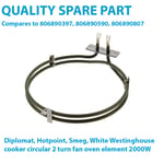 Cooker Fan Oven Element 2000W SMEG SY92PBL8 SY92PX8 SY93 SY93BL SY93I SY93IBL