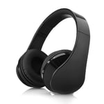 Earphone IBHT Wireless Bluetooth Headset Stereo Headphone For Android Stereo HIFI Sound Foldable Adjustable AUX Wired Headphones Handsfree MIC 1 (Color : Black)