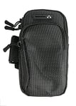 System-S Tasche Schutztasche Armtasche Outdoor Jogging Schwarz für Smartphone MP3 Player Étui de Protection Lecteur MP3-Noir Mixte-Adulte, Noir, Standard
