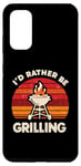 Coque pour Galaxy S20 I'd Rather Be Grilling Barbecue Grill Cook Barbeque BBQ