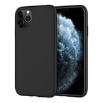 BEAUTY PLUS Case for iPhone 11 Liquid Silicone Shockproof Gel Rubber Cover Drop Protective Phone Case with soft Lining for 6.1 inch iPhone 11 -Black