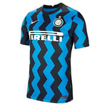 Nike Inter M NK BRT STAD JSY SS HM T-Shirt Homme, Blue Spark/(White) (Full Sponsor), FR : XS (Taille Fabricant : XS)