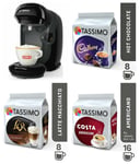 Bosch Tassimo Coffee Machine Gift Bundle (Cadbury Americano Latte 32 Cups Pack)