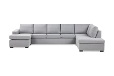 NEW YORK U-soffa XL Divan Vänster Ljusgrå -