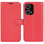 Xiaomi Poco F5 5G - Læder cover / pung - Rød