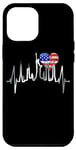 iPhone 12 Pro Max New York Skyline Heartbeat Statue Of Liberty US Flag Love NY Case