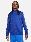 Nike Polyester Track Top - Blue, Blue, Size Xl, Men